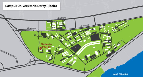 Localizacao PCTec no Campus Darcy Ribeiro